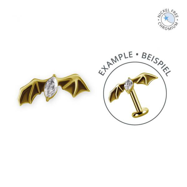 GOLD PVD CoCr NF THREADLESS ATTACHMENT SET W. PREMIUM ZIRCONIA