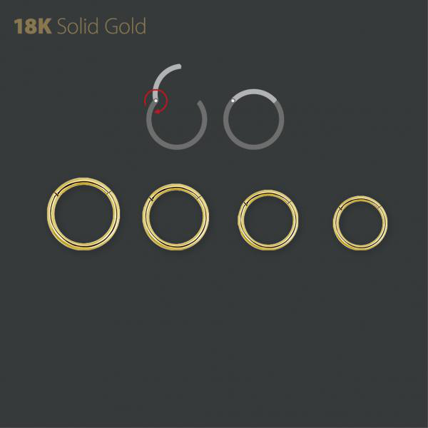 18K GOLD HINGED SEGMENT RING