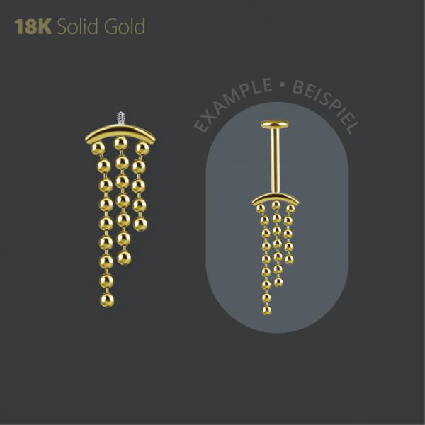 18K GOLD INTERNAL VERTICAL HELIX MICRO ATTACHMENT