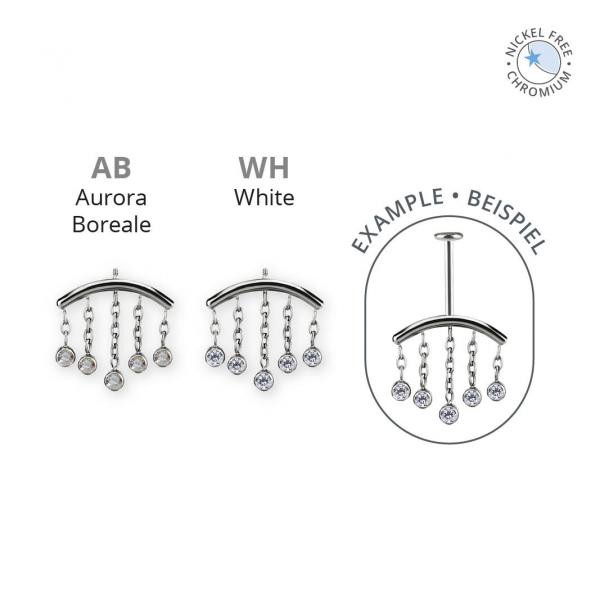 CoCr NF PVD TITANIUM INTERNAL ATTACHMENT FOR VERTICAL HELIX SET W PREMIUM ZIRCONIA