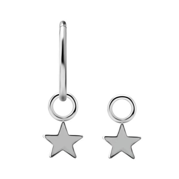 TITANIUM CHARM FOR HINGED RINGS (STAR)