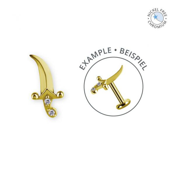 18K GOLD PVD CoCr NF INTERNAL MICRO ATTACHMENT SET W. PREMIUM ZIRCONIA