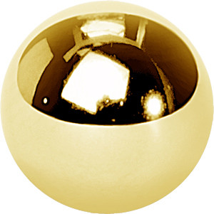 24K GOLD PVD TITANIUM 2,5MM MICRO BALLS