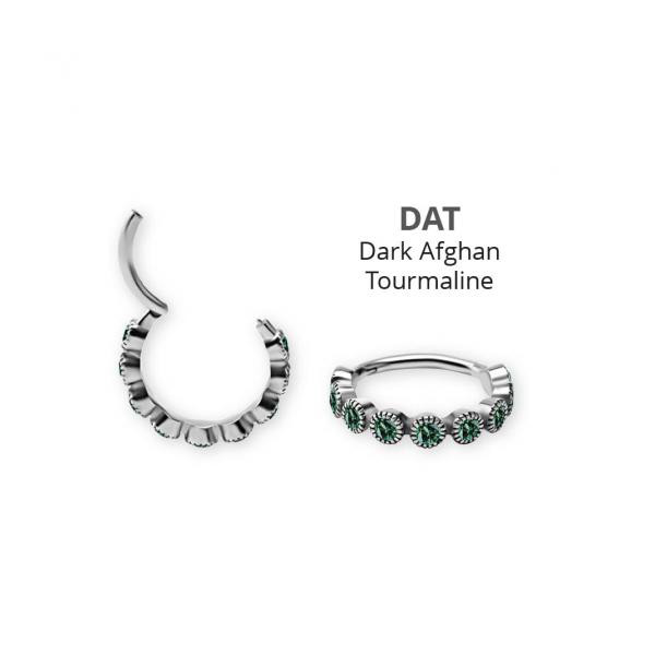 SS316L HINGED RING SET W. PREMIUM NANO GEMS