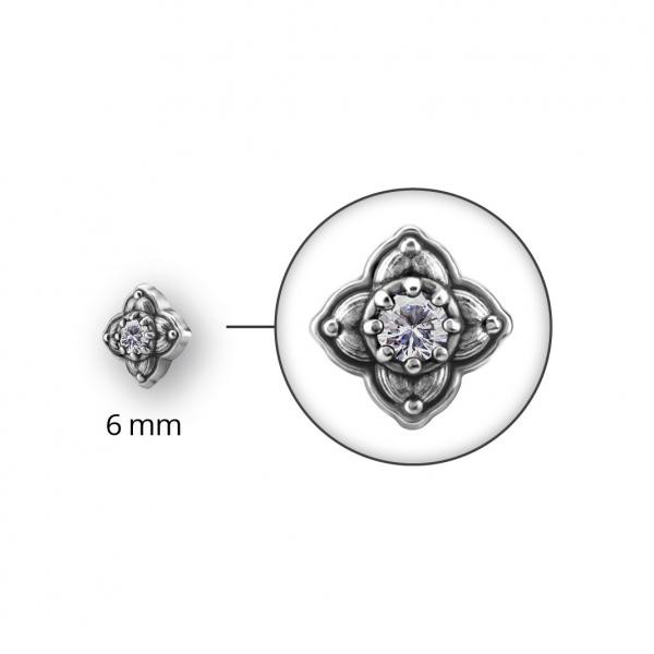 SS316L MICRO ATTACHMENT (TRIBAL FLOWER)