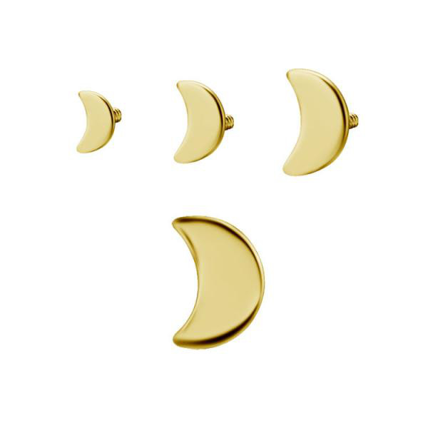 24K GOLD PVD TITANIUM INTERNAL MICRO ATTACHMENT (MOON)