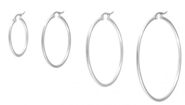 SS316L HOOP EARRINGS (PAIR)
