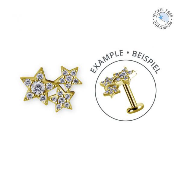 18K GOLD PVD CoCr NF INTERNAL MICRO ATTACHMENT SET W. PREMIUM ZIRCONIA