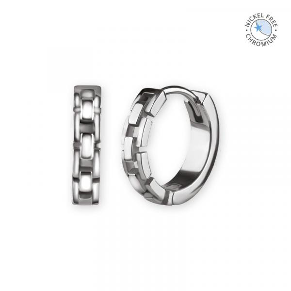 CoCr NF HOOP EARRINGS (CHAIN STYLE)